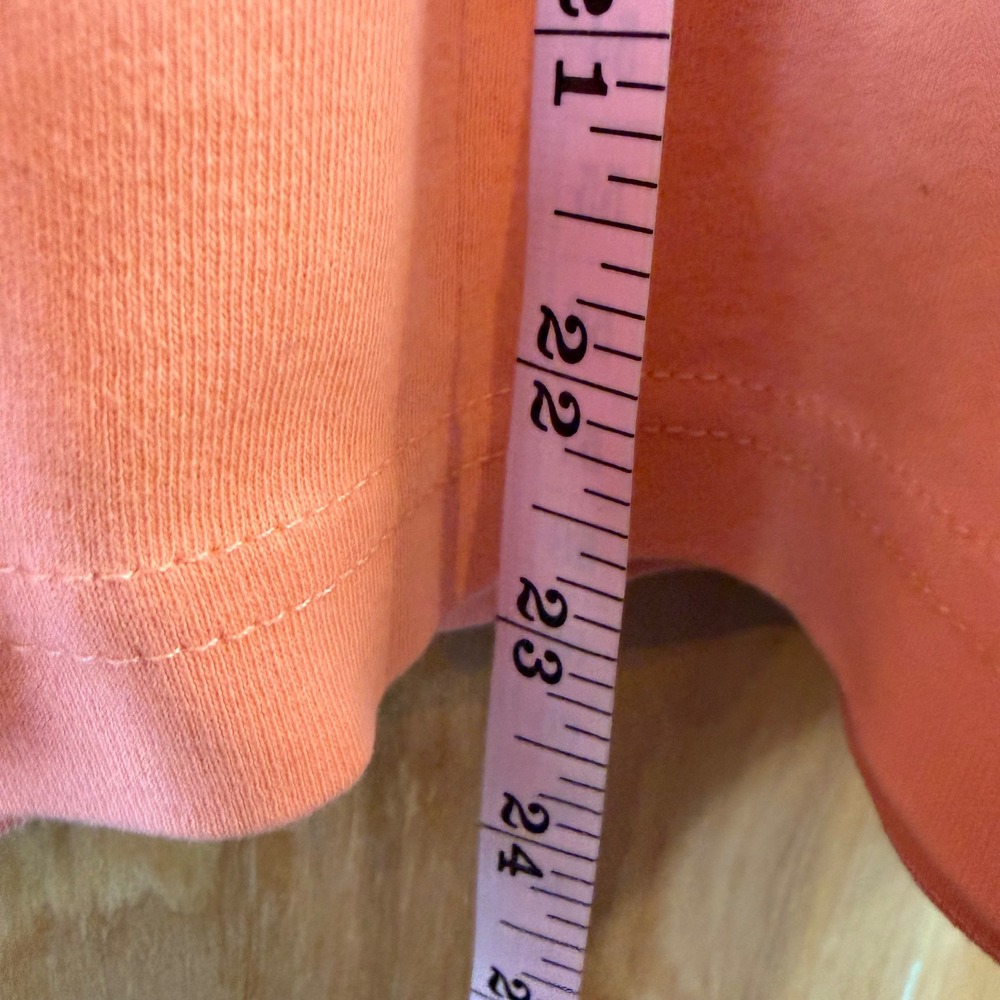 Y2K Rhinestone Palm Tree Peach Pink Sparkly Cotton Graphic Tee 2X - Picture 9 of 10
